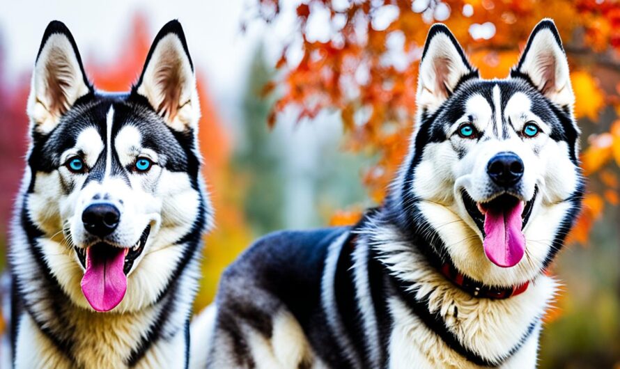 Karakter en temperament van een oudere Husky