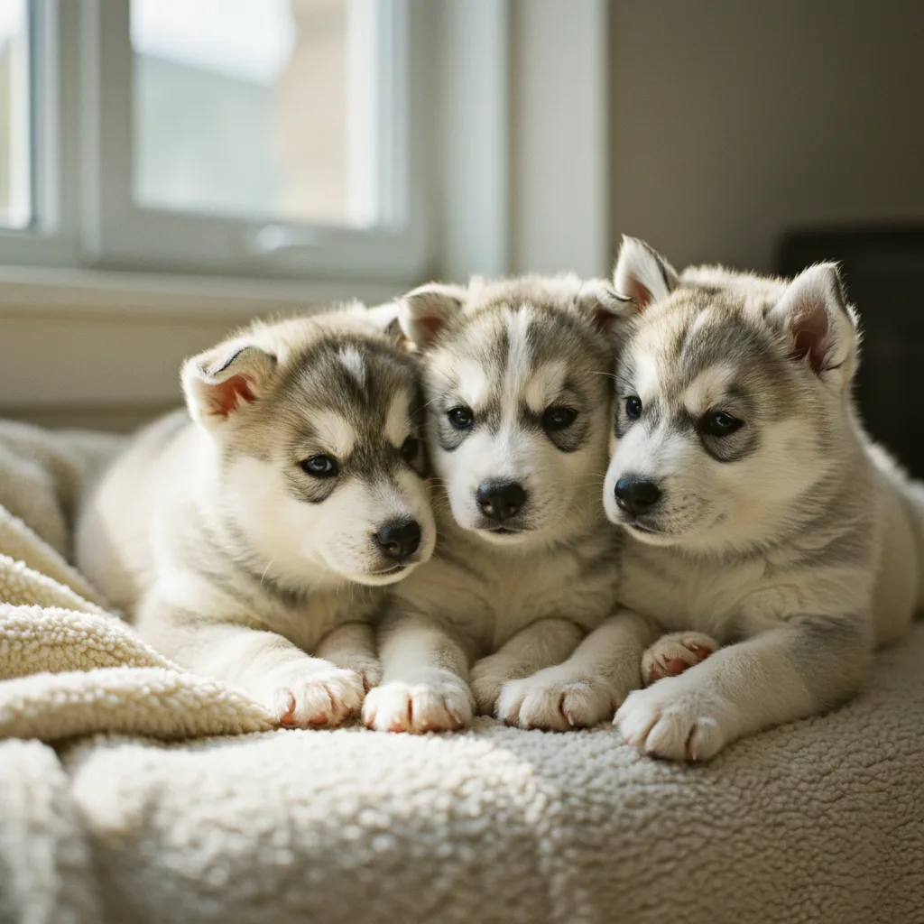 drie-husky-puppies