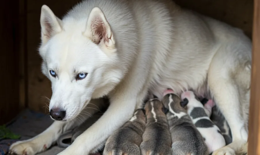 Dracht en geboorte van de Siberische Husky
