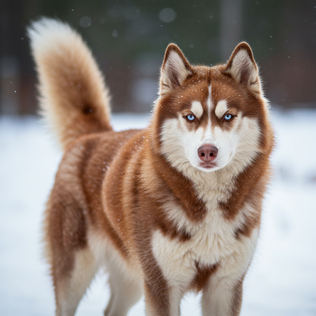 zeldzame-rood-bruine-husky
