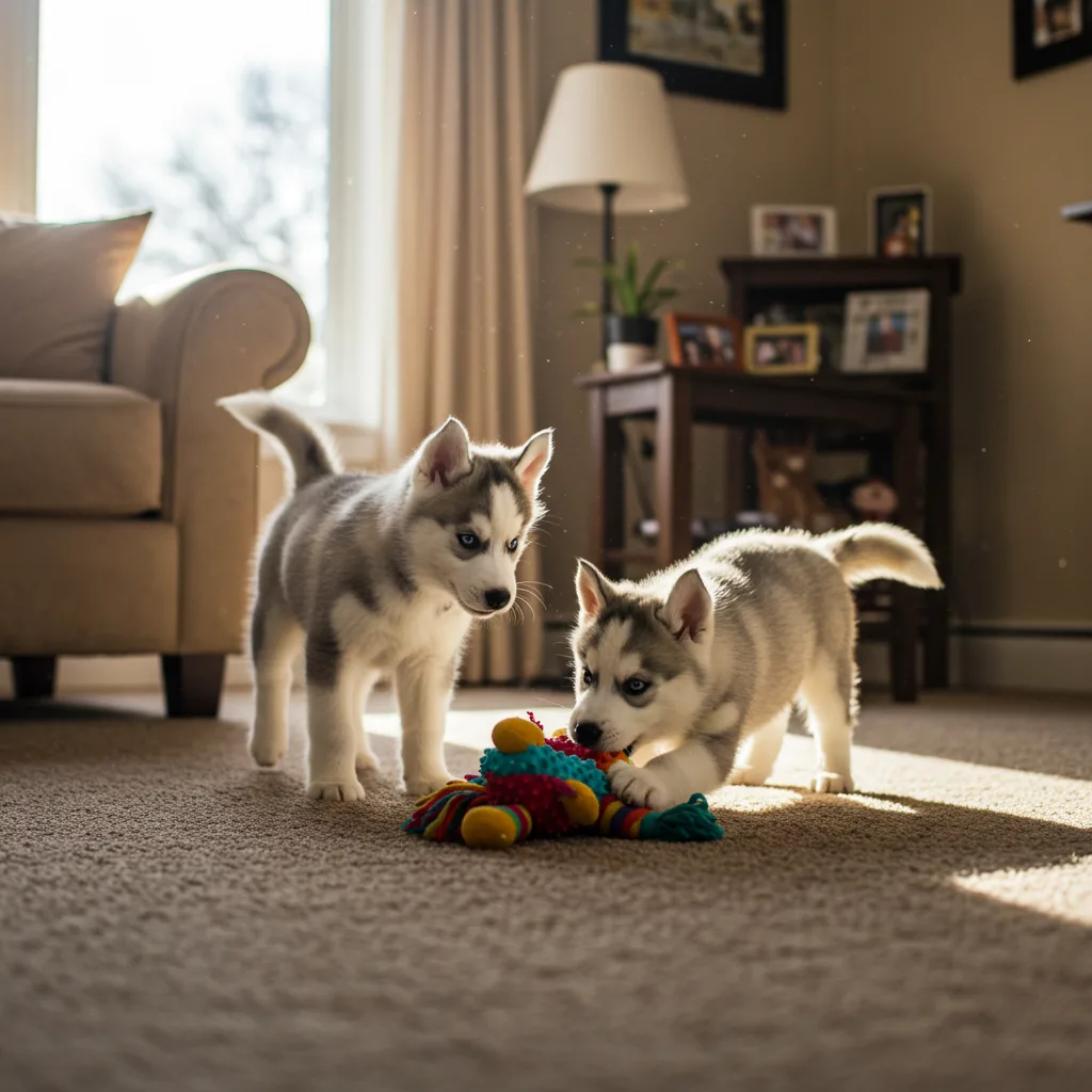 geboorte-van-husky-pups