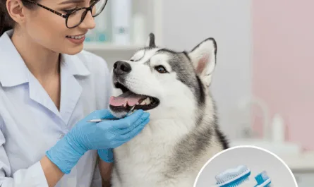 gebitsverzorging-van-een-husky
