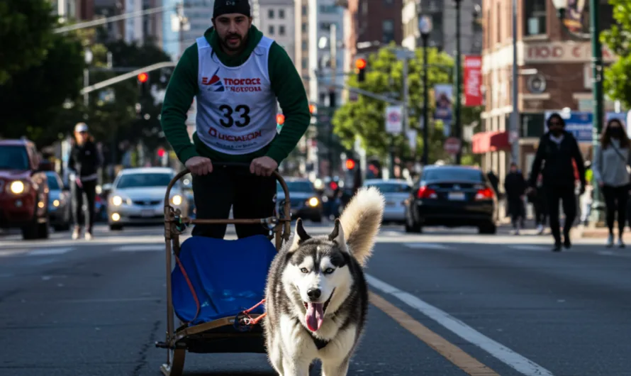 Urban mushing en stadsactiviteiten voor Husky’s