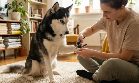 nagels-knippen-bij-een-husky
