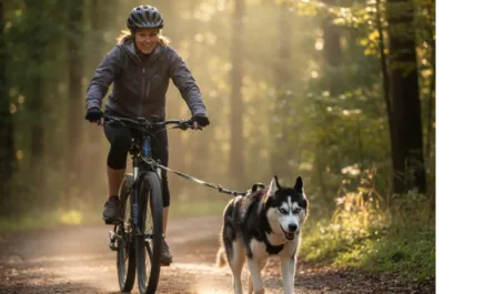 fietsen-met-een-siberische-husky