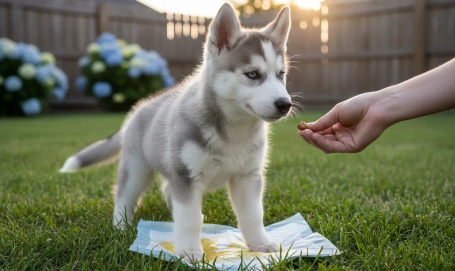 Hoe leer ik mijn Husky zindelijk te worden?